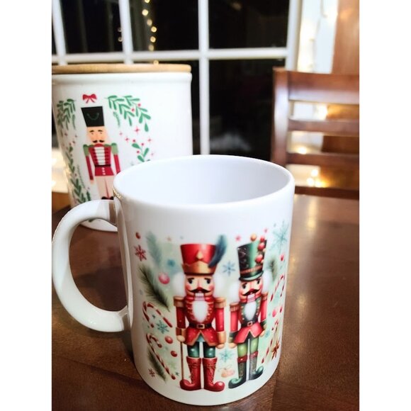 Nutcracker Christmas Mug Ceramic Coffee Cup Holiday Gift Best Stocking Stuffer - Picture 2 of 5